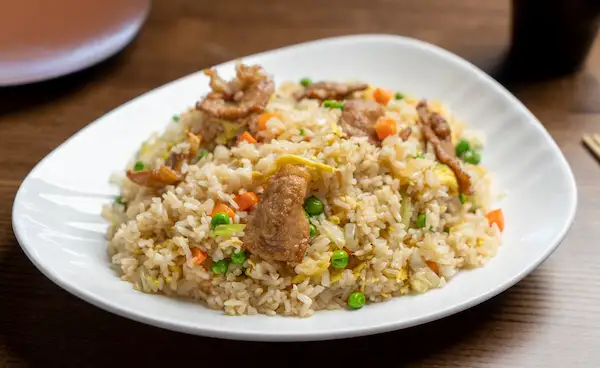 Fried Rice with Peas Carrots and Meat
